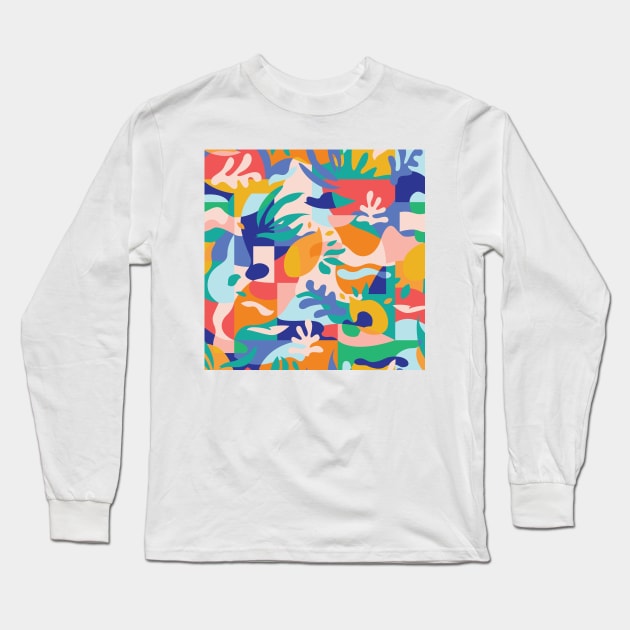 Amalfi Abstraction II. Long Sleeve T-Shirt by matise